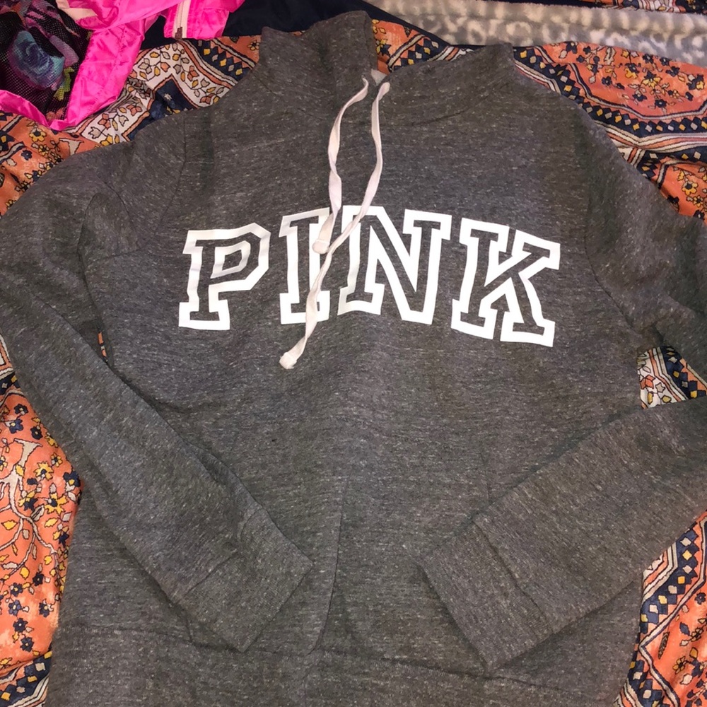 Pink Grey Hoodie